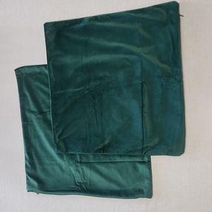 2 Green Throw Pillow Covers